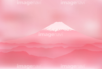 富士山 イラスト 和風 春 ロイヤリティフリー の画像素材 花 植物 イラスト Cgのイラスト素材ならイメージナビ