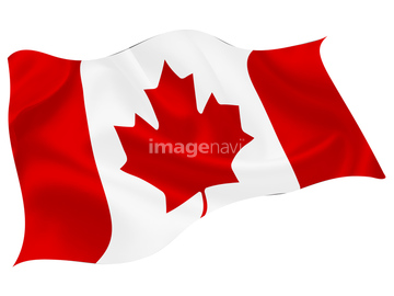 カナダ国旗 国旗 イラスト の画像素材 ライフスタイル イラスト Cgのイラスト素材ならイメージナビ
