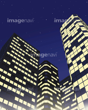 マンション イラスト 夜 ロイヤリティフリー の画像素材 自然 風景 イラスト Cgのイラスト素材ならイメージナビ