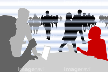 キャリアウーマン シルエット の画像素材 ビジネス イラスト Cgの写真素材ならイメージナビ