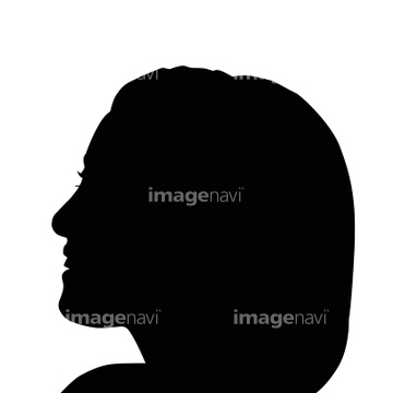 ベクター素材 人物 シルエット 顔 ベクター の画像素材 ライフスタイル イラスト Cgのイラスト素材ならイメージナビ