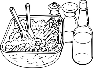 イラスト Cg 食べ物 飲み物 食材 サラダ オリエンタル の画像素材 イラスト素材ならイメージナビ