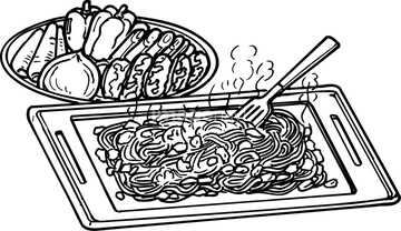 イラスト Cg 食べ物 飲み物 食材 麺料理 焼きそば の画像素材 イラスト素材ならイメージナビ