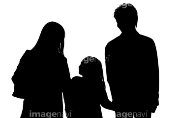 家族 3人 シルエット の画像素材 構図 人物の写真素材ならイメージナビ