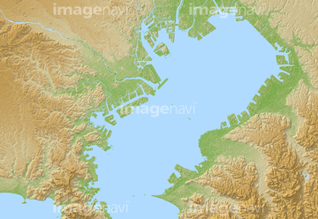 東京都 地図 東京湾 ロイヤリティフリー の画像素材 日本の地図 地図 衛星写真の地図素材ならイメージナビ