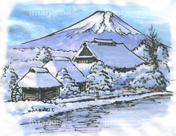 富士山 の画像素材 自然 風景 イラスト Cgの写真素材ならイメージナビ