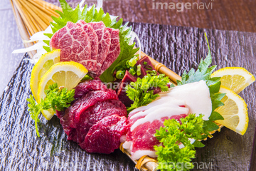 馬刺し の画像素材 料理 食事 ライフスタイルの写真素材ならイメージナビ