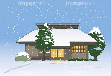季節のイラスト 冬の風景 和風 イラスト の画像素材 季節 イベント イラスト Cgのイラスト素材ならイメージナビ