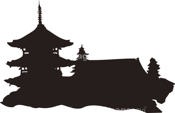 日本 寺 五重塔 シルエット の画像素材 日本 国 地域の写真素材ならイメージナビ