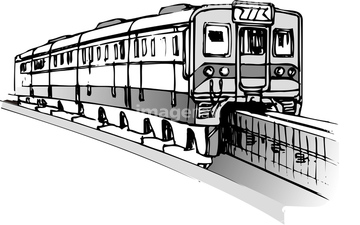電車 モノレール 電車 イラスト の画像素材 鉄道 乗り物 交通のイラスト素材ならイメージナビ