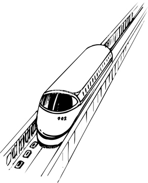 電車 リニアモーターカー イラスト の画像素材 ビジネス