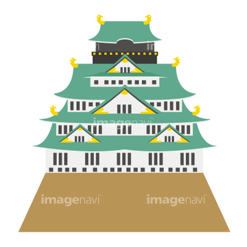 イラスト 公園 日本 日本の城 の画像素材 自然 風景 イラスト Cgのイラスト素材ならイメージナビ