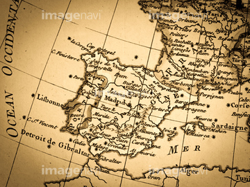 世界地図 スペイン 古地図 アンティーク の画像素材 ビジネスイメージ ビジネスの地図素材ならイメージナビ