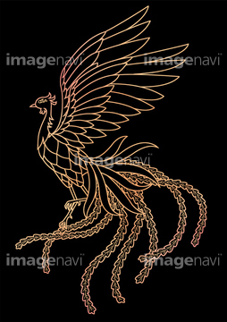 動物のイラスト 鳳凰 不死鳥 イラスト の画像素材 イラスト Cgのイラスト素材ならイメージナビ
