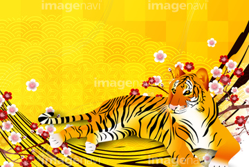 トラ柄 の画像素材 季節 イベント イラスト Cgの写真素材ならイメージナビ