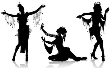 人物のイラスト 踊る シルエット 綺麗 セクシー の画像素材 ビジネス イラスト Cgのイラスト素材ならイメージナビ