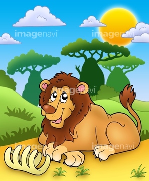 動物のイラスト ライオン かわいい 大きい イラスト の画像素材 生き物 イラスト Cgのイラスト素材ならイメージナビ
