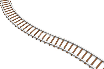線路 レール 線路 長い イラスト の画像素材 鉄道 乗り物 交通のイラスト素材ならイメージナビ