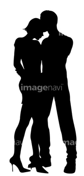 恋人 抱き寄せる シルエット の画像素材 構図 人物の写真素材ならイメージナビ