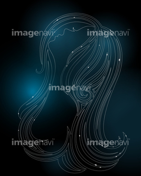 女性 横顔 イラスト 綺麗 かわいい 抽象的 の画像素材 テーマ イラスト Cgのイラスト素材ならイメージナビ