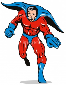 アメコミ スーパーマン たくましい ロイヤリティフリー イラスト の画像素材 デザインパーツ イラスト Cgのイラスト素材ならイメージナビ