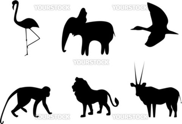 猿 シルエット の画像素材 生き物 イラスト Cgの写真素材ならイメージナビ