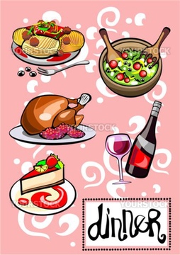 料理のイラスト パーティー料理 麺料理 イラスト の画像素材 食べ物 飲み物 イラスト Cgのイラスト素材ならイメージナビ