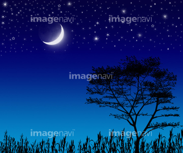 田舎 夜 イラスト の画像素材 自然 風景 イラスト Cgのイラスト素材ならイメージナビ