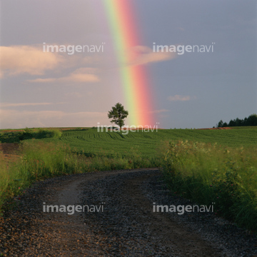 虹がかかる の画像素材 川 湖沼 自然 風景の写真素材ならイメージナビ