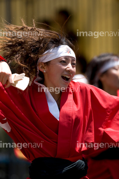 踊る ヘアースタイル Yosakoiソーラン祭り の画像素材 行動 人物の写真素材ならイメージナビ