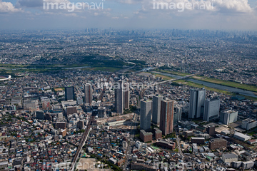 川崎 空撮 中原区 の画像素材 気象 天気 自然 風景の写真素材ならイメージナビ