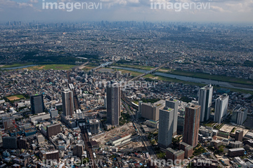 川崎 空撮 中原区 の画像素材 気象 天気 自然 風景の写真素材ならイメージナビ