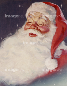 クリスマス特集 クリスマス イラストレトロヴィンテージ サンタ イラスト の画像素材 自然 風景 イラスト Cgの写真素材ならイメージナビ