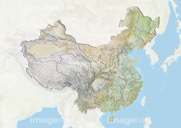 中国 上海 タクラマカン砂漠 の画像素材 地図 衛星写真の写真素材ならイメージナビ