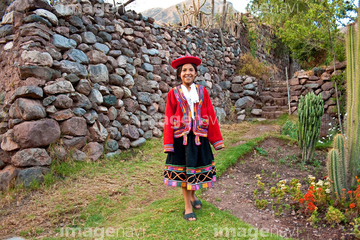 国 地域 中南米 ペルー 民族衣装 エスニック の画像素材 写真素材ならイメージナビ