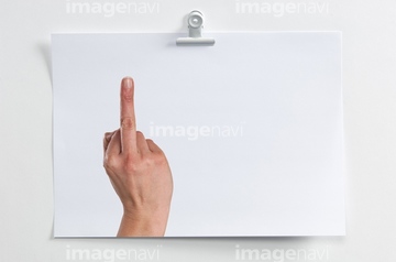 中指 示す の画像素材 デザインパーツ イラスト Cgの写真素材ならイメージナビ