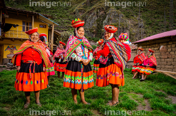 国 地域 中南米 ペルー 民族衣装 帽子 の画像素材 写真素材ならイメージナビ