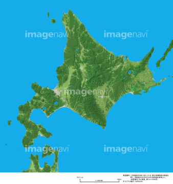 地図 衛星写真 日本の地図 北海道 の画像素材 地図素材ならイメージナビ