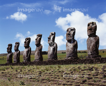 世界遺産 石像 モアイ像 Imagenavi Collection の画像素材 公園 文化財 町並 建築の写真素材ならイメージナビ