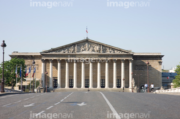 パリのセーヌ河岸 ブルボン宮殿 の画像素材 公園 文化財 町並 建築の写真素材ならイメージナビ