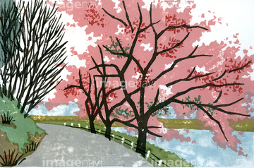 季節のイラスト 春の風景 イラスト の画像素材 テーマ イラスト Cgのイラスト素材ならイメージナビ