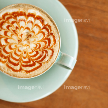 コーヒーアート 温かい 物性 の画像素材 飲み物 食べ物の写真素材ならイメージナビ