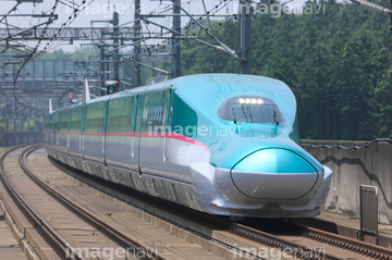 東北新幹線はやぶさ 昼 の画像素材 鉄道 乗り物 交通の写真素材ならイメージナビ