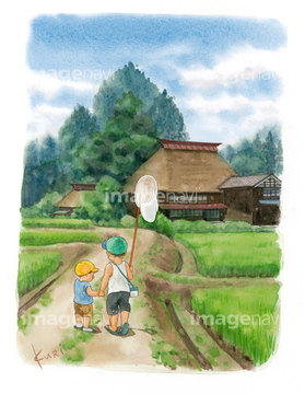 昭和 子供 田舎 イラスト の画像素材 テーマ イラスト Cgのイラスト素材ならイメージナビ