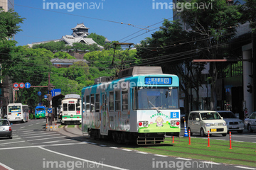 熊本市電 の画像素材 自動車 乗り物 交通の写真素材ならイメージナビ