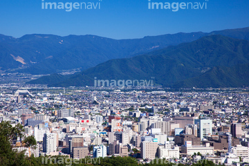 長野市の旭山 の画像素材 都会 町並 建築の写真素材ならイメージナビ