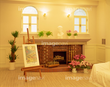 暖炉のある部屋 の画像素材 住宅 インテリアの写真素材ならイメージナビ