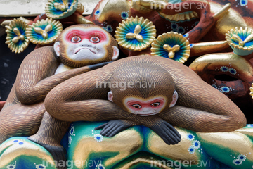 三猿の像 の画像素材 テーマ イラスト Cgの写真素材ならイメージナビ