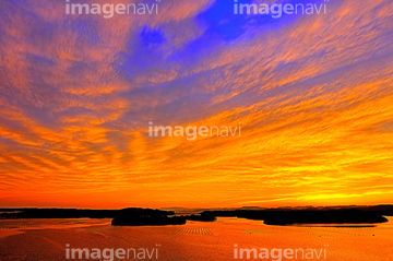 自然 風景 空 朝焼け 夕焼け の画像素材 写真素材ならイメージナビ