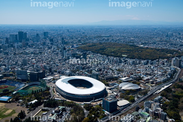 東京 航空写真 国立競技場 の画像素材 日本 国 地域の写真素材ならイメージナビ